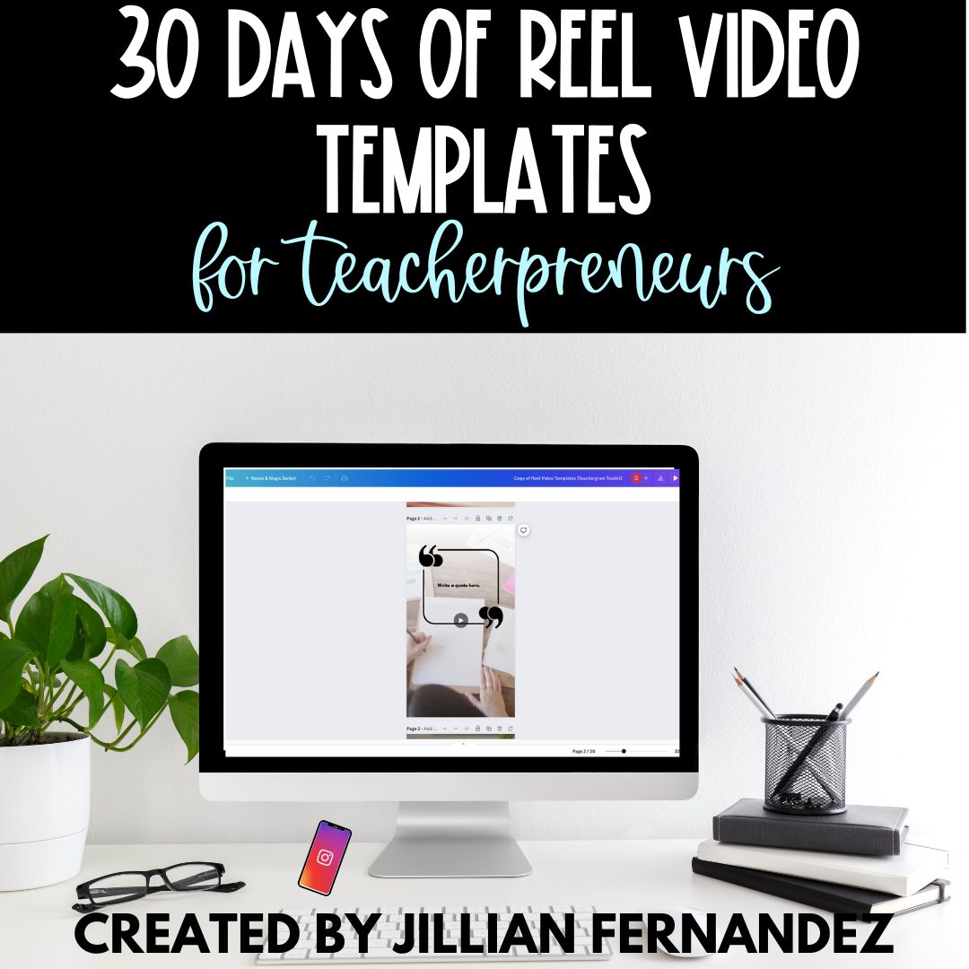 30 DAYS OF REEL VIDEO TEMPLATES