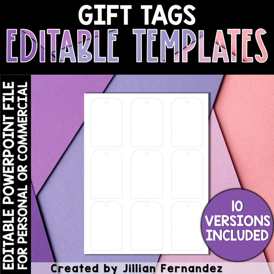 Gift Tag Templates