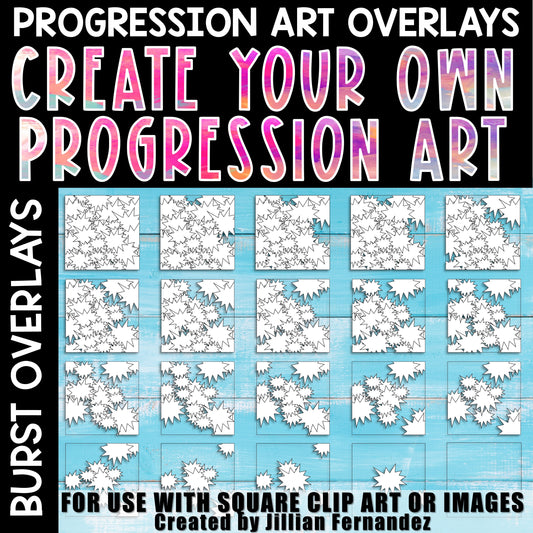 Progression Overlay Burst Clipart for Digital Activities