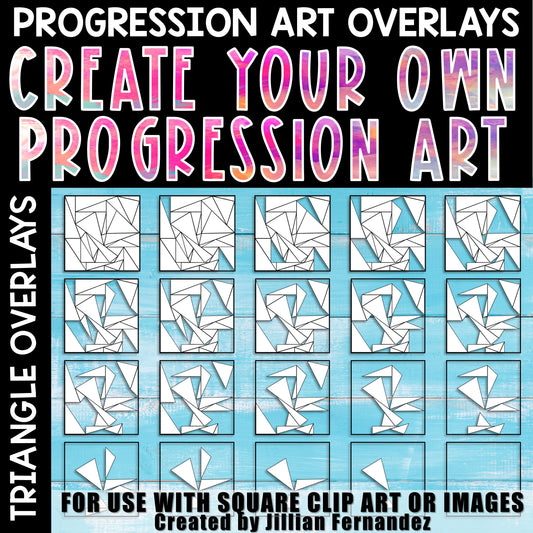 Progression Overlay Triangle Clipart for Digital Activities